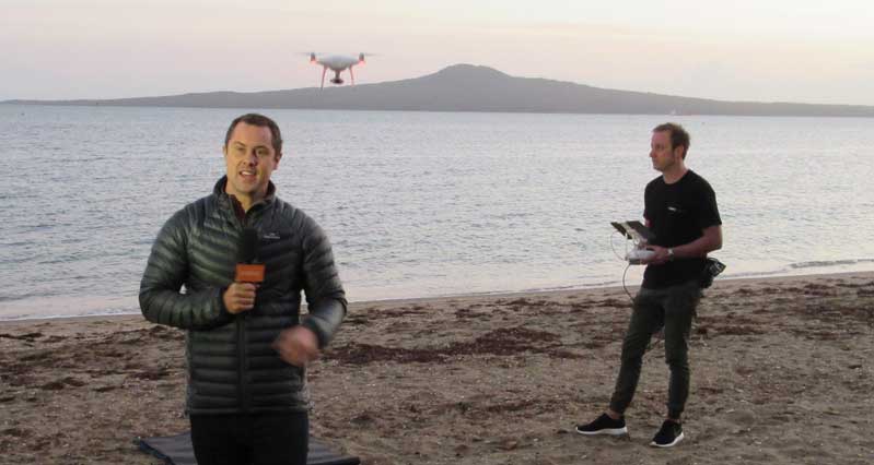 Fly drones on TVNZ