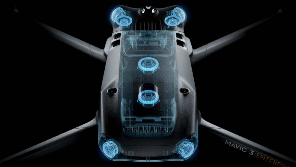 Equipped with wide-angle lenses on all sides for omnidirectional obstacle avoidance with zero blind spots. Adjust proximity alarms and braking distance depending on mission requirements. [6]