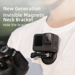 Invisible Magnetic Neck Strap for Action Cameras