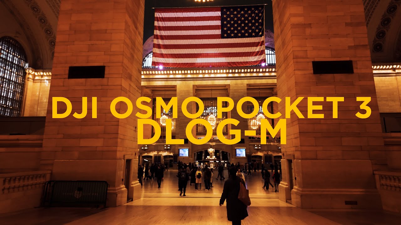 DJI OSMO Pocket 3 10Bit 4K Beautiful Cinematic Video DLOG-M "Grand Central Station"