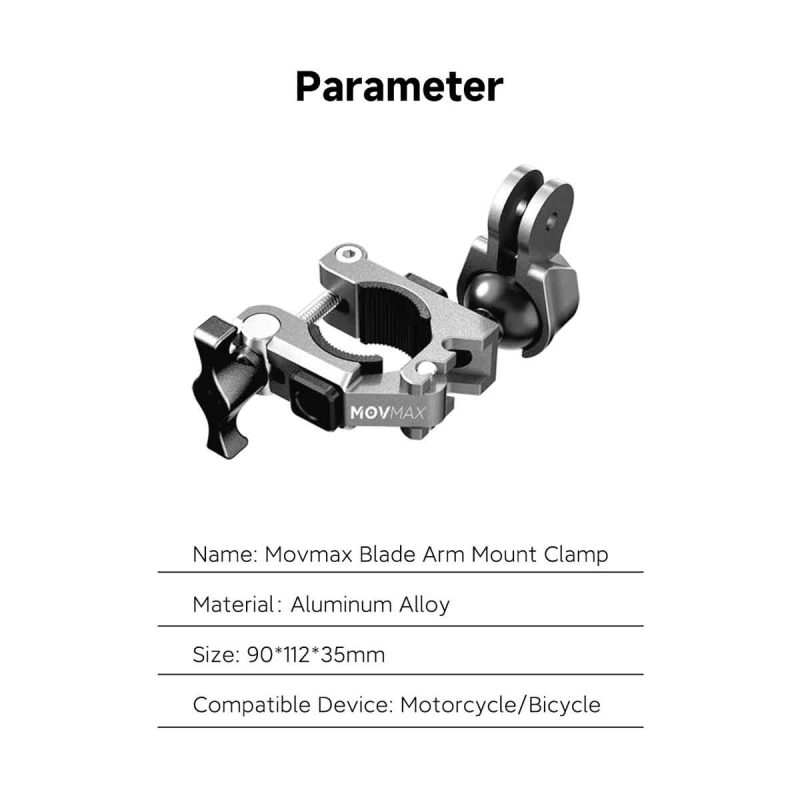 MOVMAX Blade Arm Mount Clamp