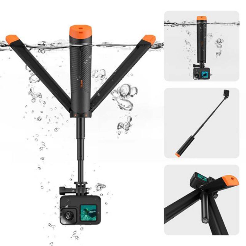 TELESIN 4in1 Floating Tripod Selfie Stick