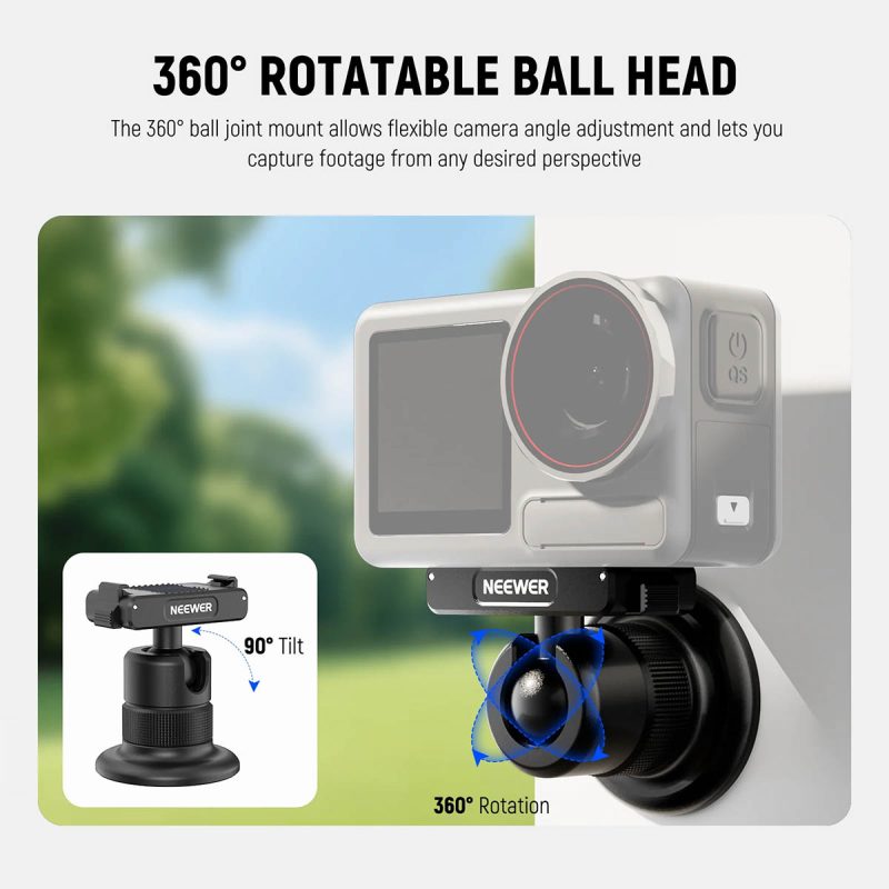 NEEWER Magnetic Camera Mount for DJI Osmo Nano / Osmo 360 / Action 5 Pro