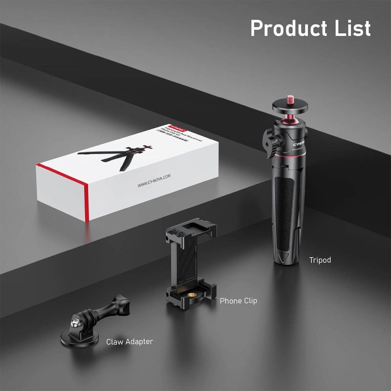 CYNOVA Mini Tripod with Smartphone Holder