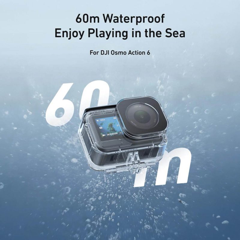 Telesin 45m Waterproof Case for DJI Osmo Action 6