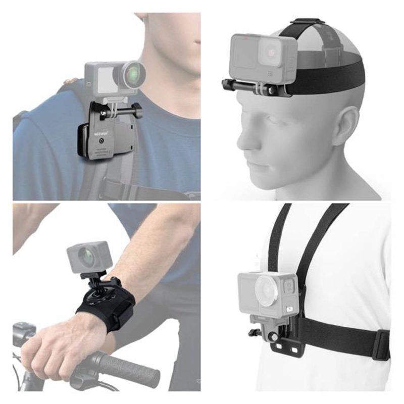 NEEWER 4 in 1 Accessories Kit for Action Camera