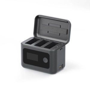 3 in 1 Intelligent Charging Case with OLED Screen for DJI Osmo 360 / Action 6 / Action 5 Pro