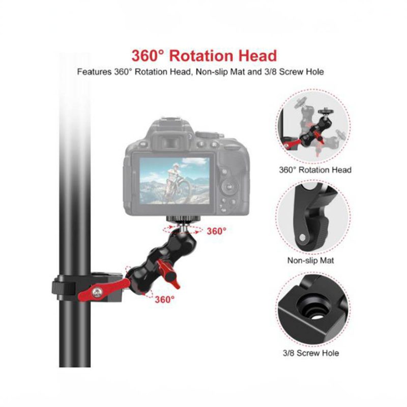 Multi-function Clamp Mount for Action Cameras