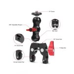 Multi-function Clamp Mount for Action Cameras
