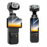 Telesin Tempered Glass Screen Protector Set for DJI Osmo Pocket 4 / Pocket 3 (2 Pack)