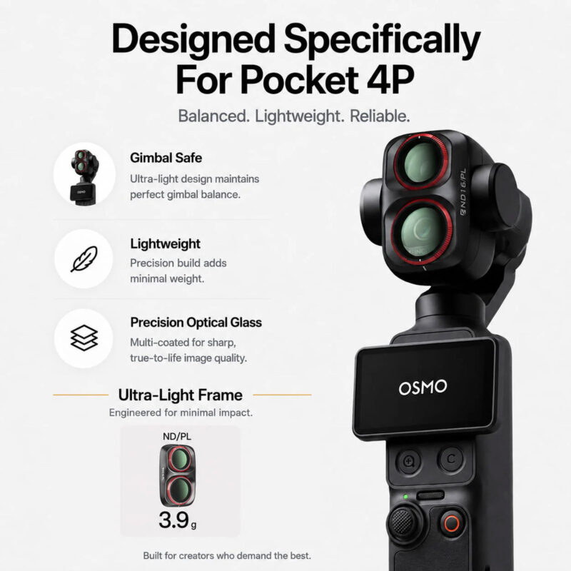 DJI Osmo Pocket 4P Bright Day Kit 4 Pack