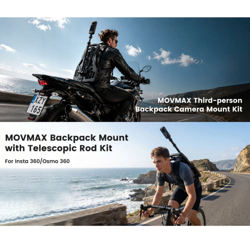 MOVMAX Backpack Mount with Telescopic Rod Kit